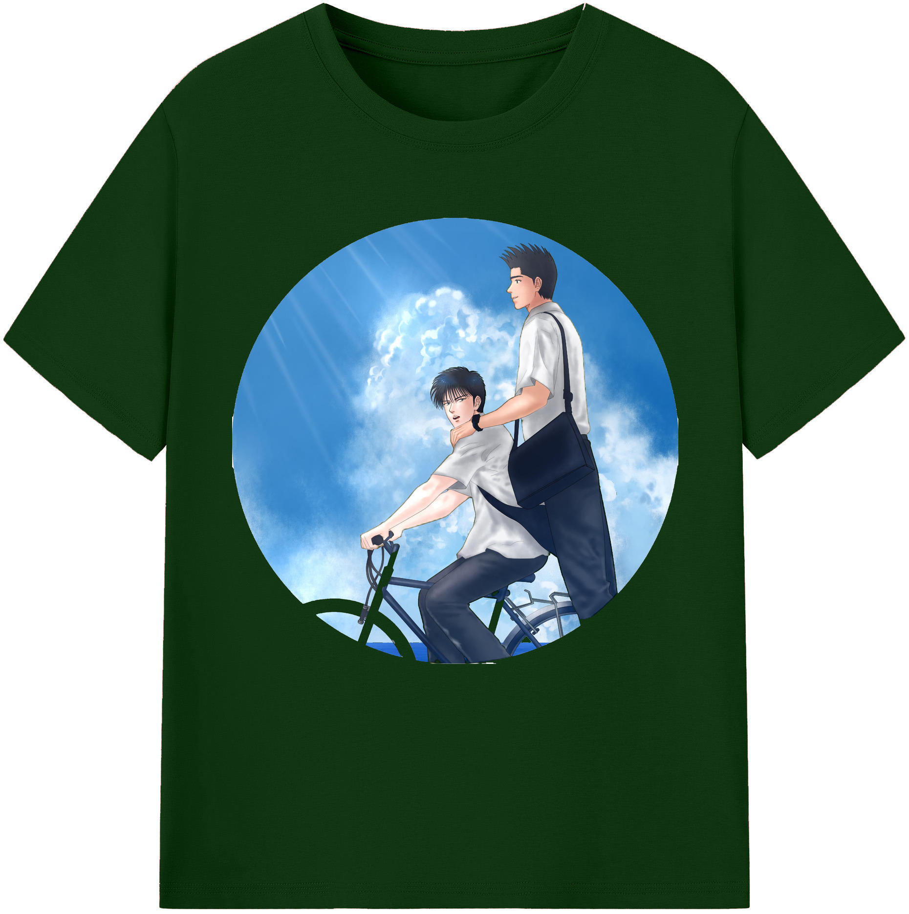 SLAM DUNK／スラムダンク 綿100％半袖Tシャツ（フロントプリント）